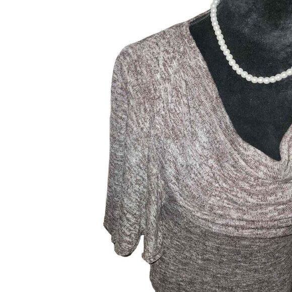 Max Studio Medium Cowl Neck Waterfall Sleeve Dress - Picture 5 of 10